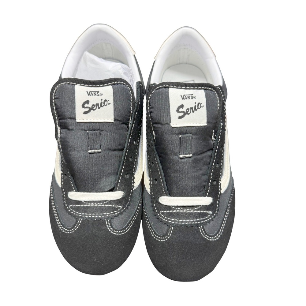 Vans Serio Super Lowpro Black Suede Sneakers VN000D83BLA Men 7 Women 8.5
